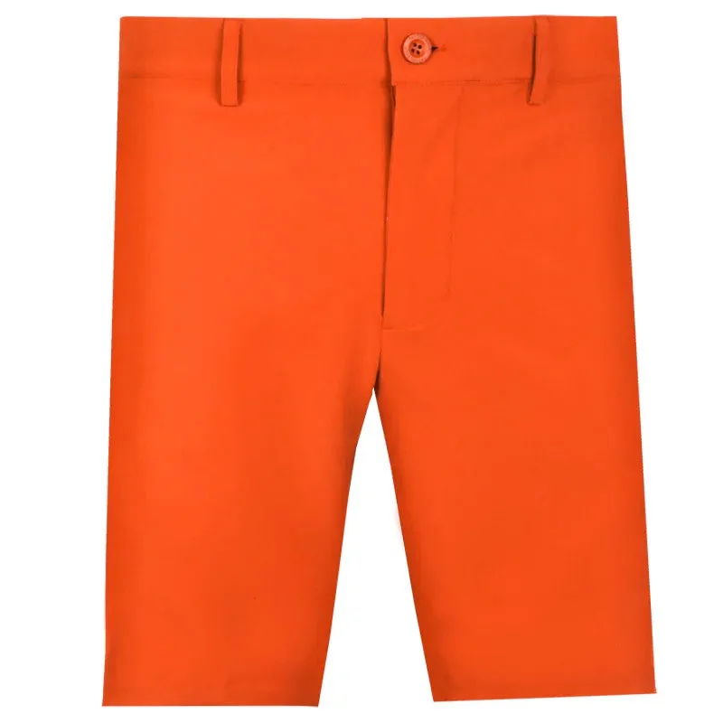 Tattoo Golf: Men's OB ProCool Performance Golf Shorts - Orange Casual Vibe