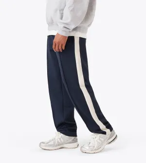 Flattering Design Wear Performance Layer Stitched Football Trackpant Indigo
