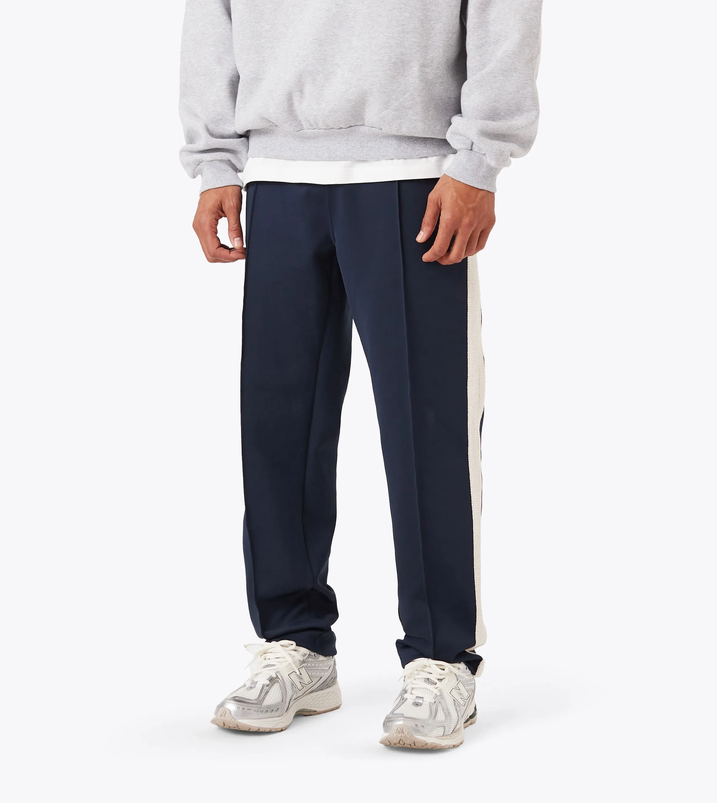 Tagless Design Stitched Football Trackpant Indigo