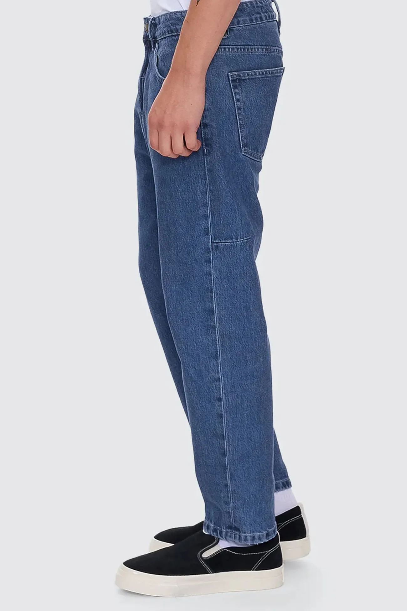 Unchopped Denim Jean Vintage Rinse Blue Basic Comfort