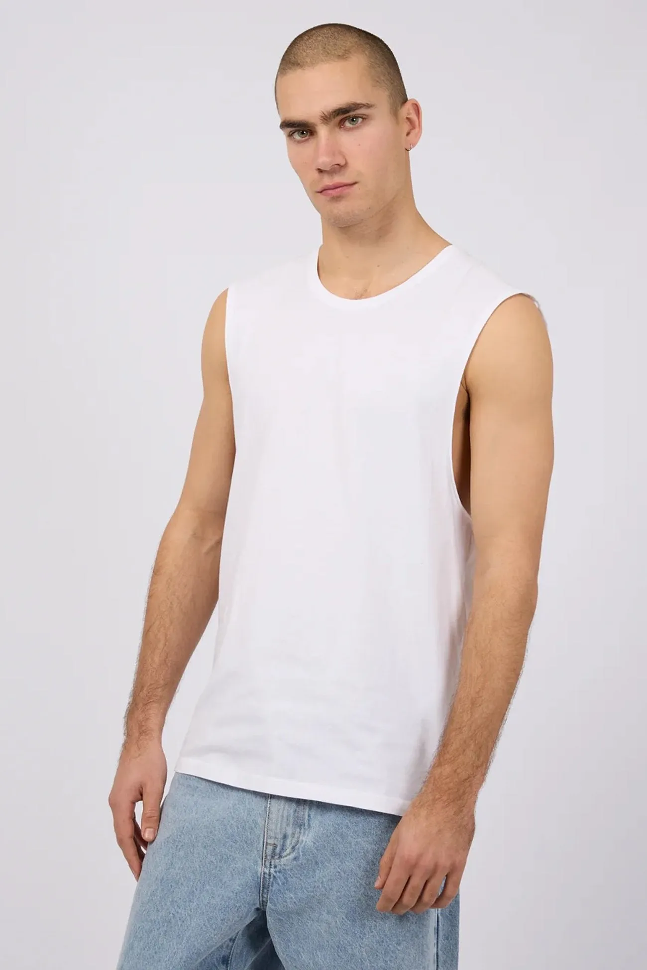 Classic Muscle White Adjustable Waistbands