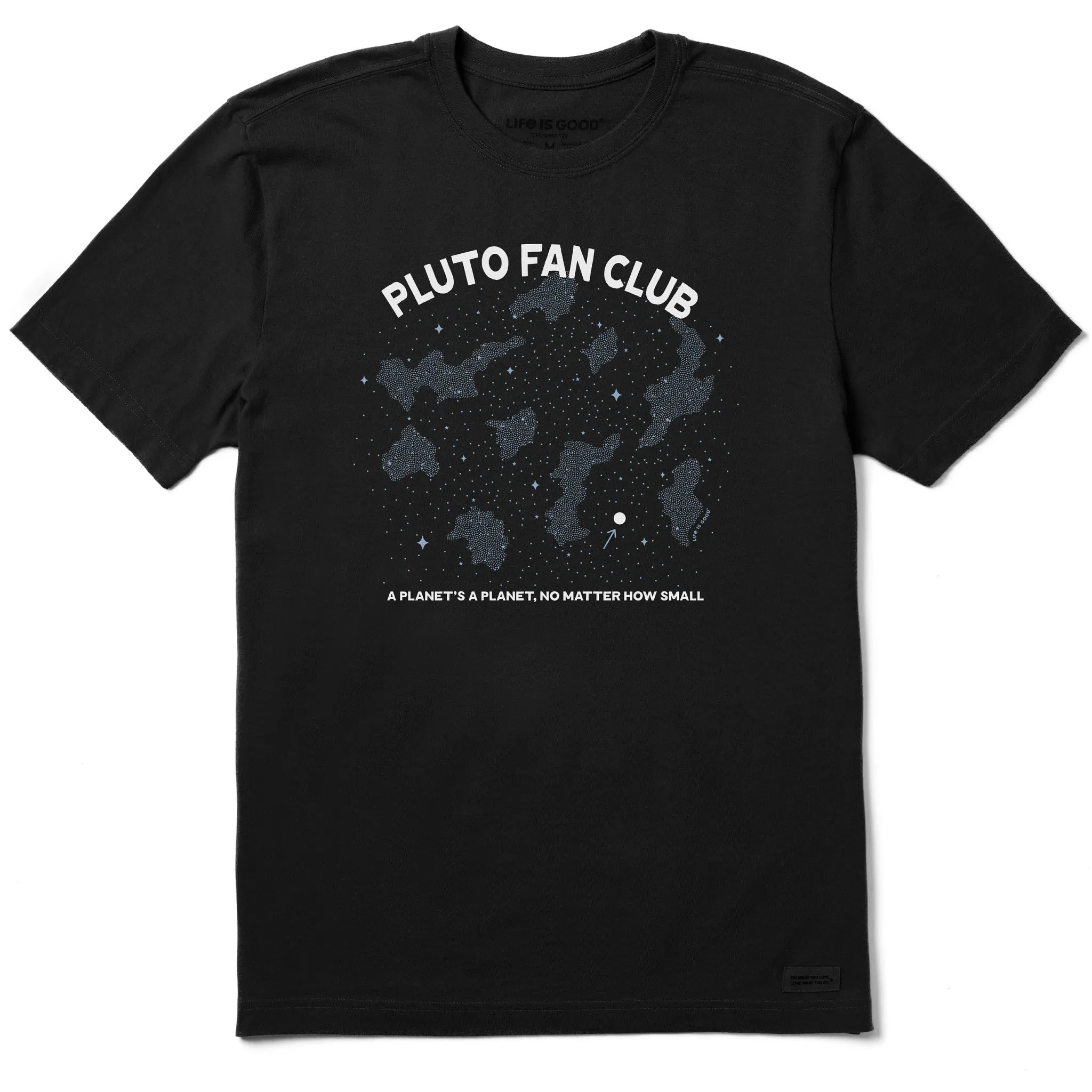 Cozy Stretch Fit Men's Pluto Fan Club Short Sleeve Tee