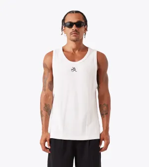 Summer Comfort Waffle Tank Vintage White