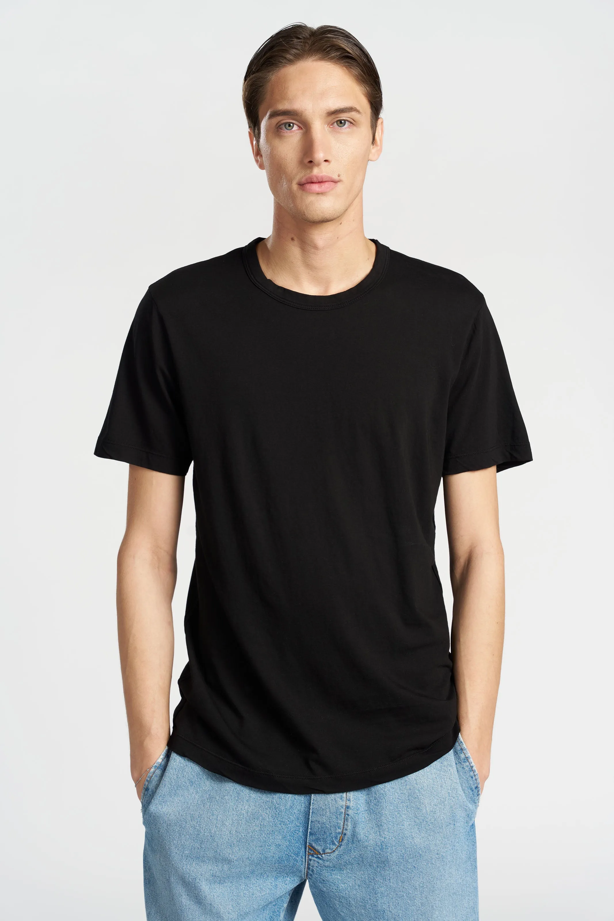 Classic Crewneck Tee Eco Friendly Material light layering