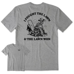 Men's I Fought the Lawn Short Sleeve Tee Active Layering Breathable Waistband