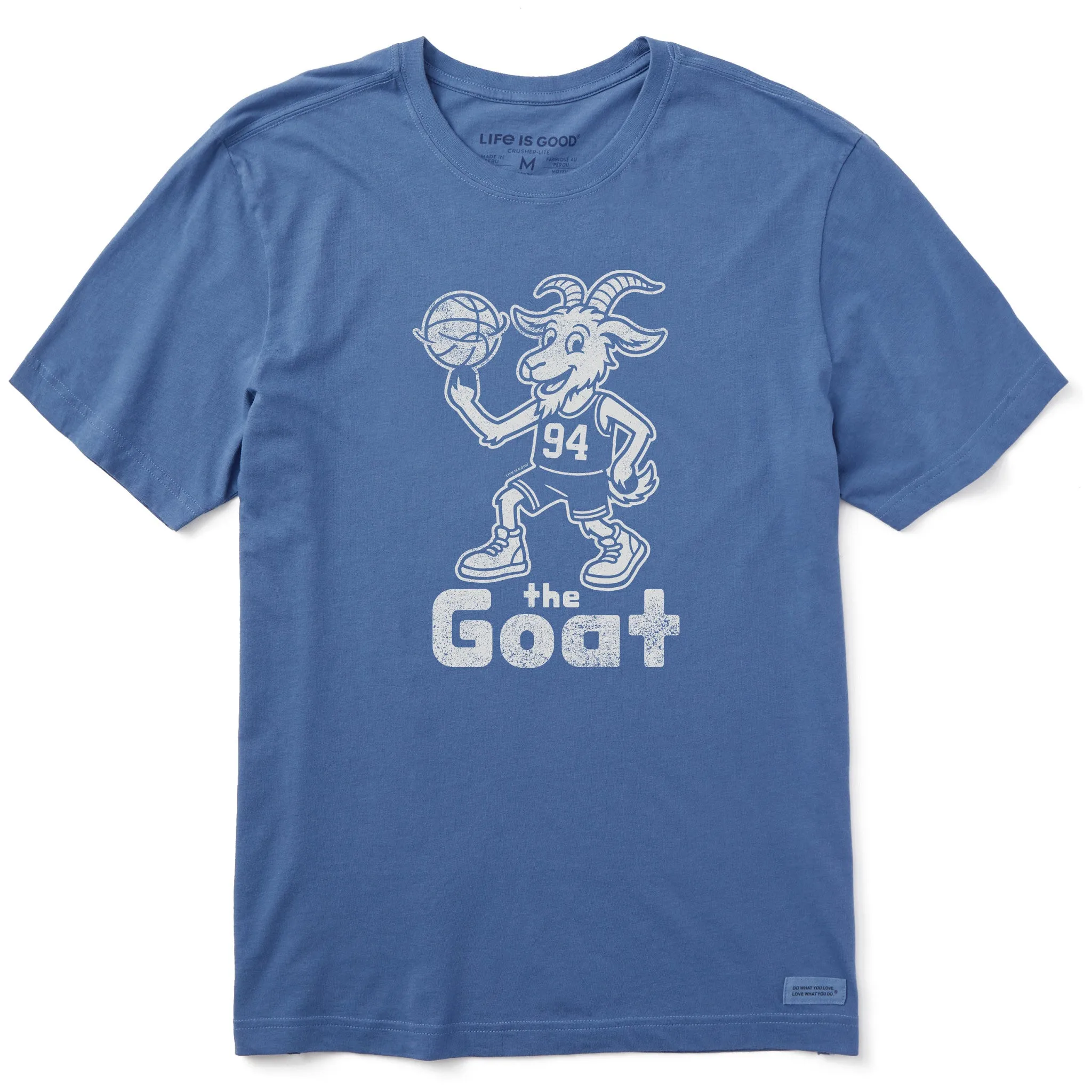 Men's the GOAT Short Sleeve Crusher Tee Reinforced Hemline