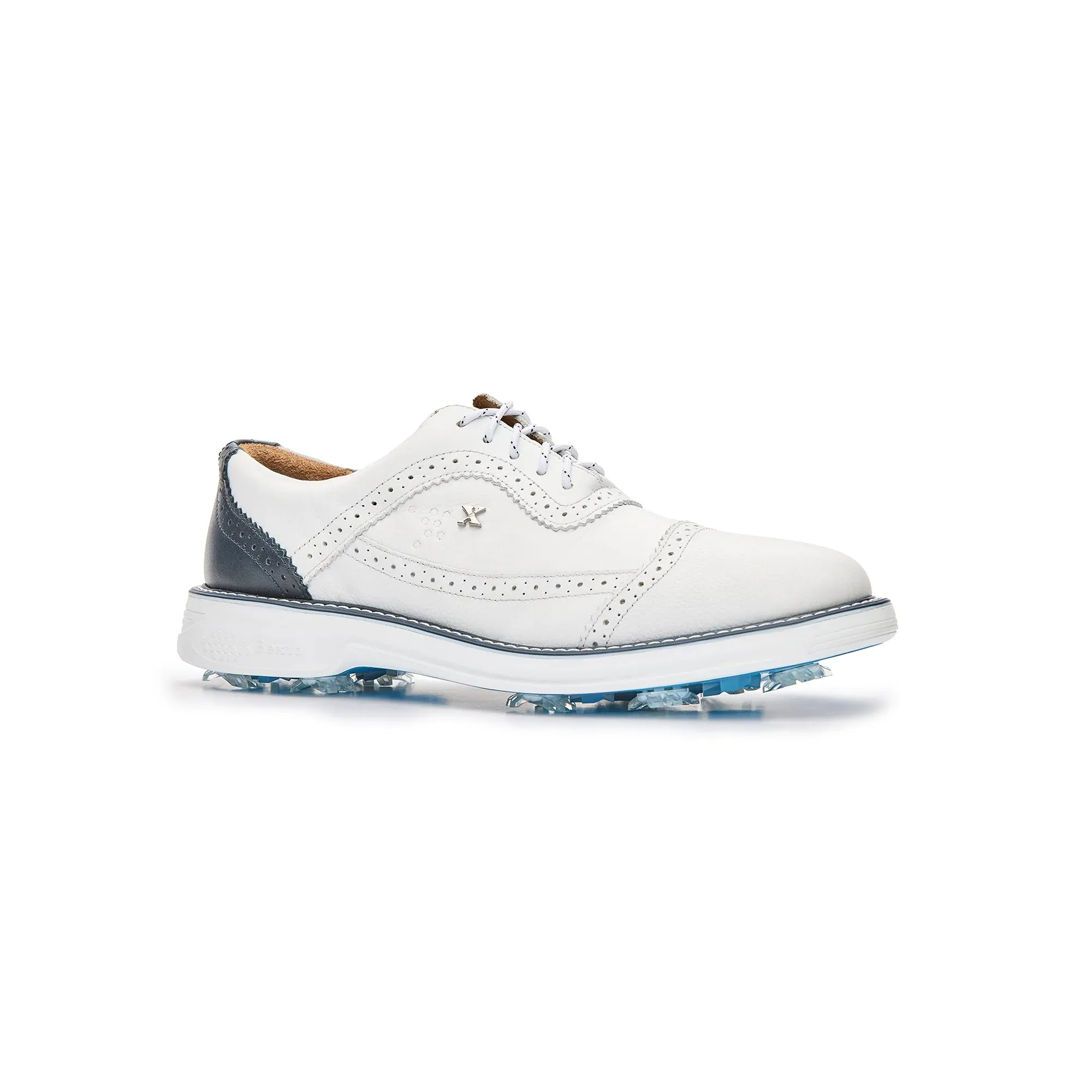 Optimal Support Legacy Hope Pro Spiked Golf Shoes White Blue