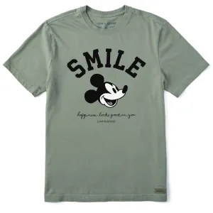 Low Impact Dye Men's Steamboat Willie Smile Short Sleeve Tee