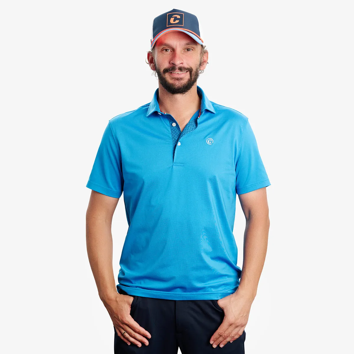 Polo Romeo - Mid Blue Urban Style Modern Fit