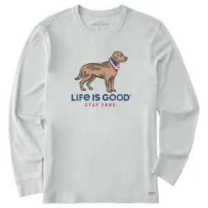 Fit For All Fun Style Men's Stay True Dog Long Sleeve Crusher Tee