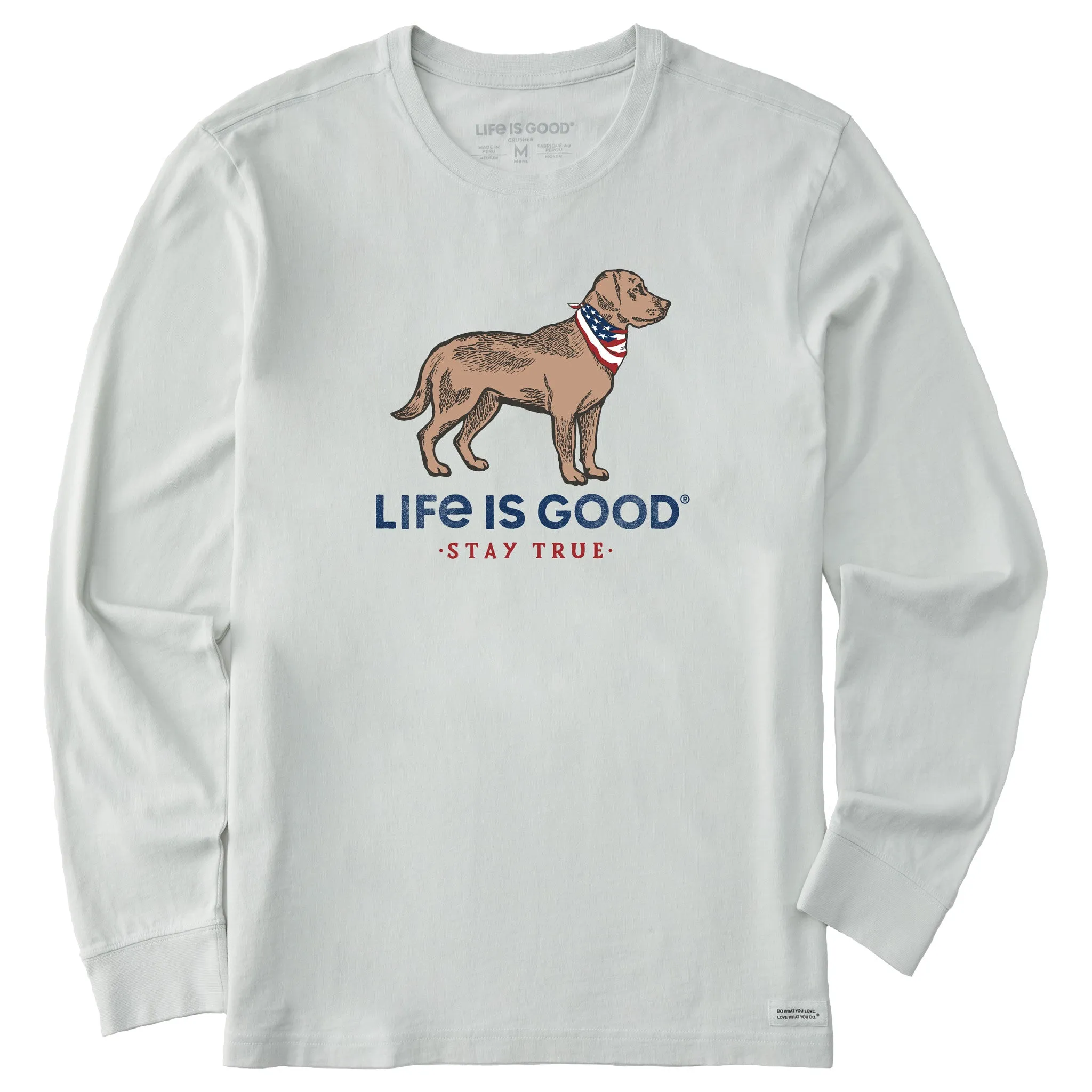 Men's Stay True Dog Long Sleeve Crusher Tee FlexibleKnit