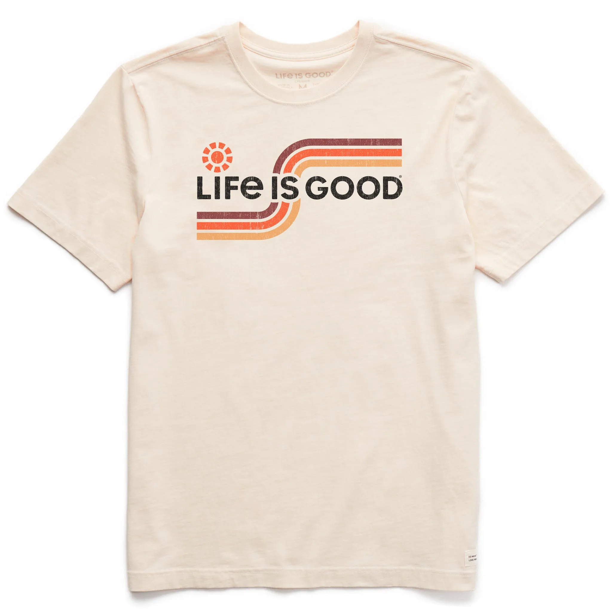 Men's Sunny Stripes Short Sleeve Crusher Tee Casual Look Wear