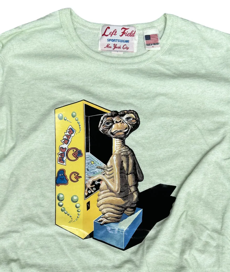 ET Roach heat transfer on grass stain heather cotton tee Relaxed Fashion Fashionable Skirt