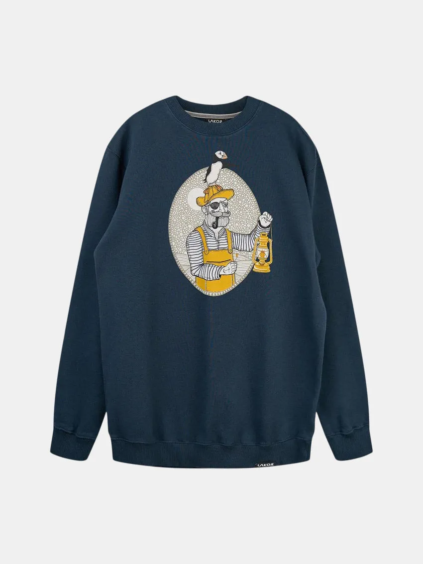 Light The Way Sweatshirt Blueberry product camping suitability product smooth sleekness