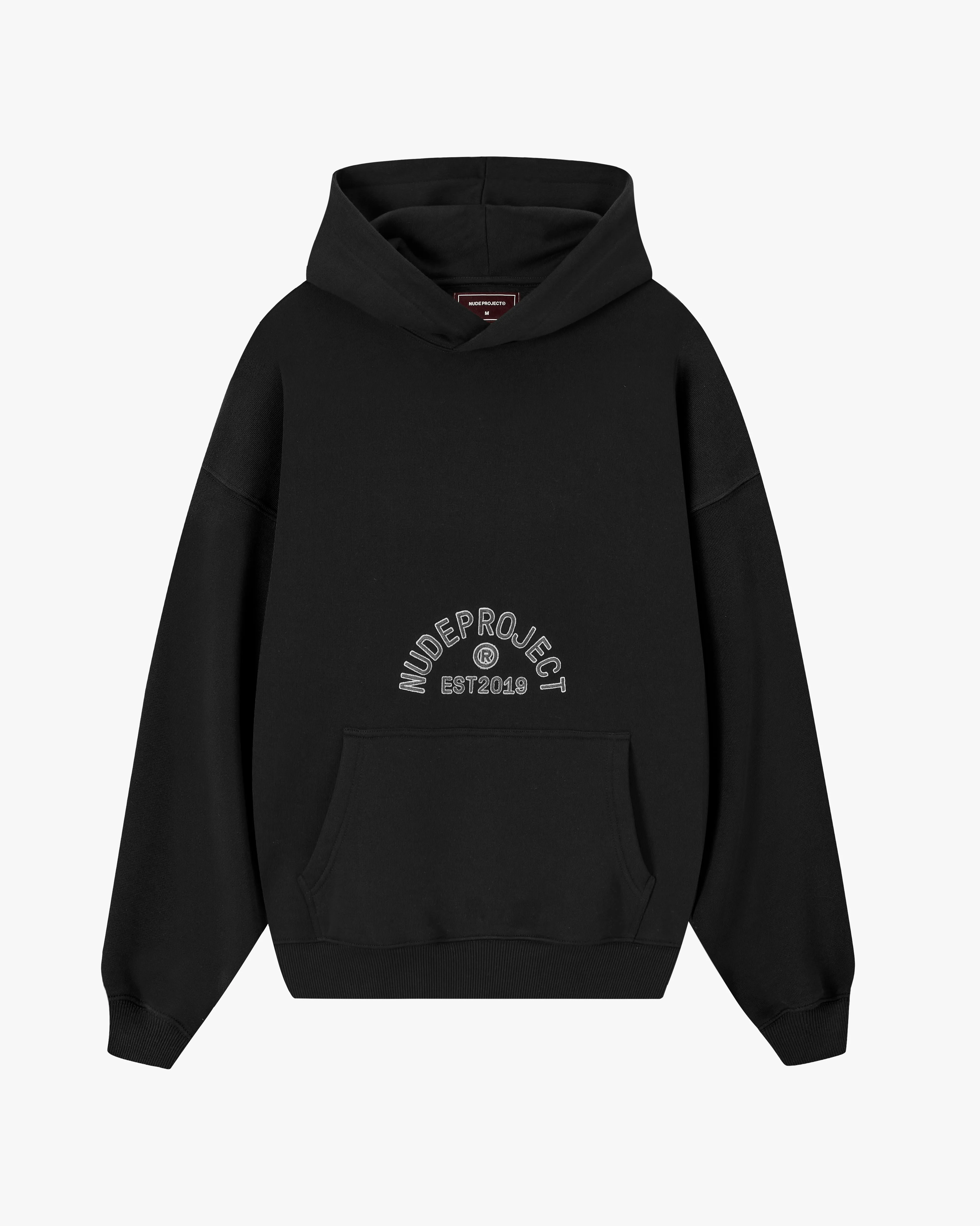 Swans Hoodie Black Wrinkle-Resistant