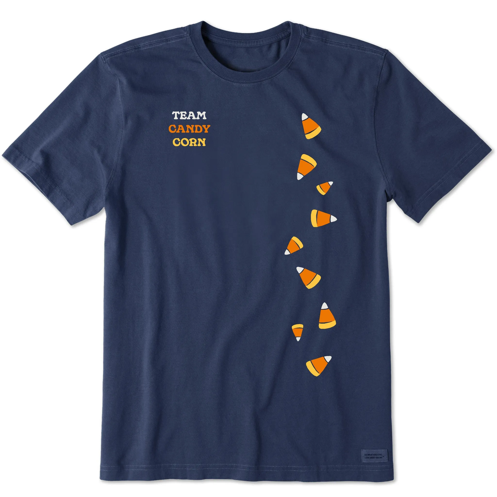 Everyday Fashion Men's Scattered Candy Corn Short Sleeve Crusher Tee