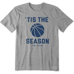 Men's Tis the Season Basketball Short Sleeve Crusher Tee Comfortable Touch