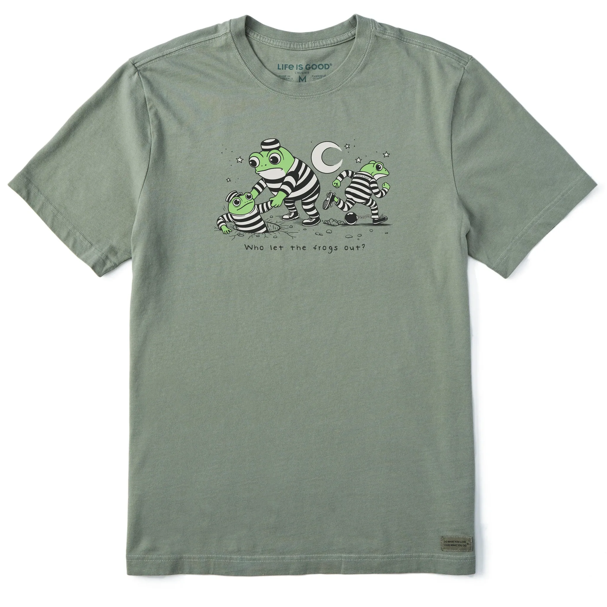 Men's Who Let the Frogs Out? Short Sleeve Tee Comfy Touch