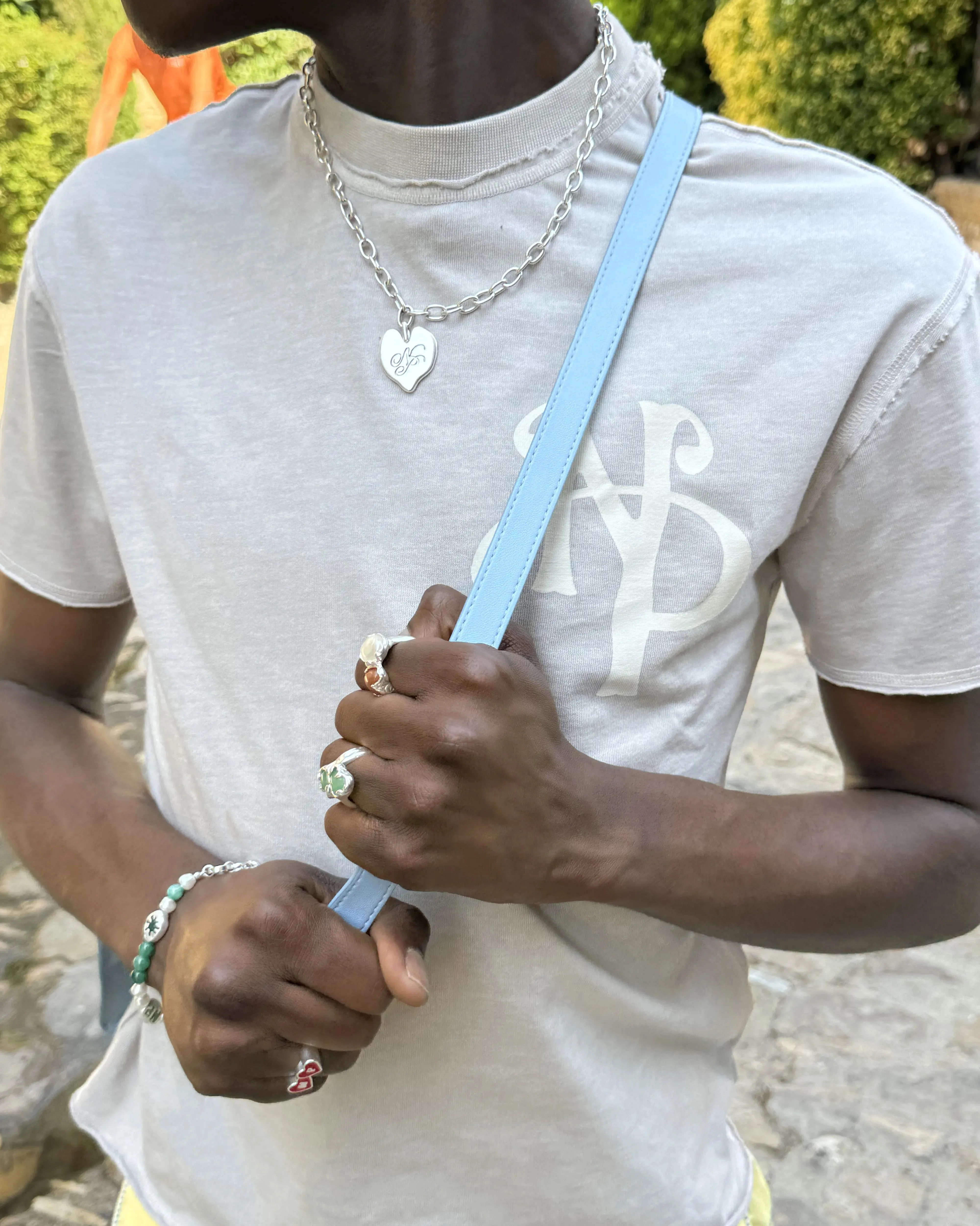 Basic Piece Animal print wildness Kill Bill Slim Tee Grey