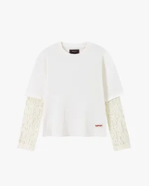 Cozy Stretch Wrinkle Resistant Cloth Parra Long-Sleeve Tee