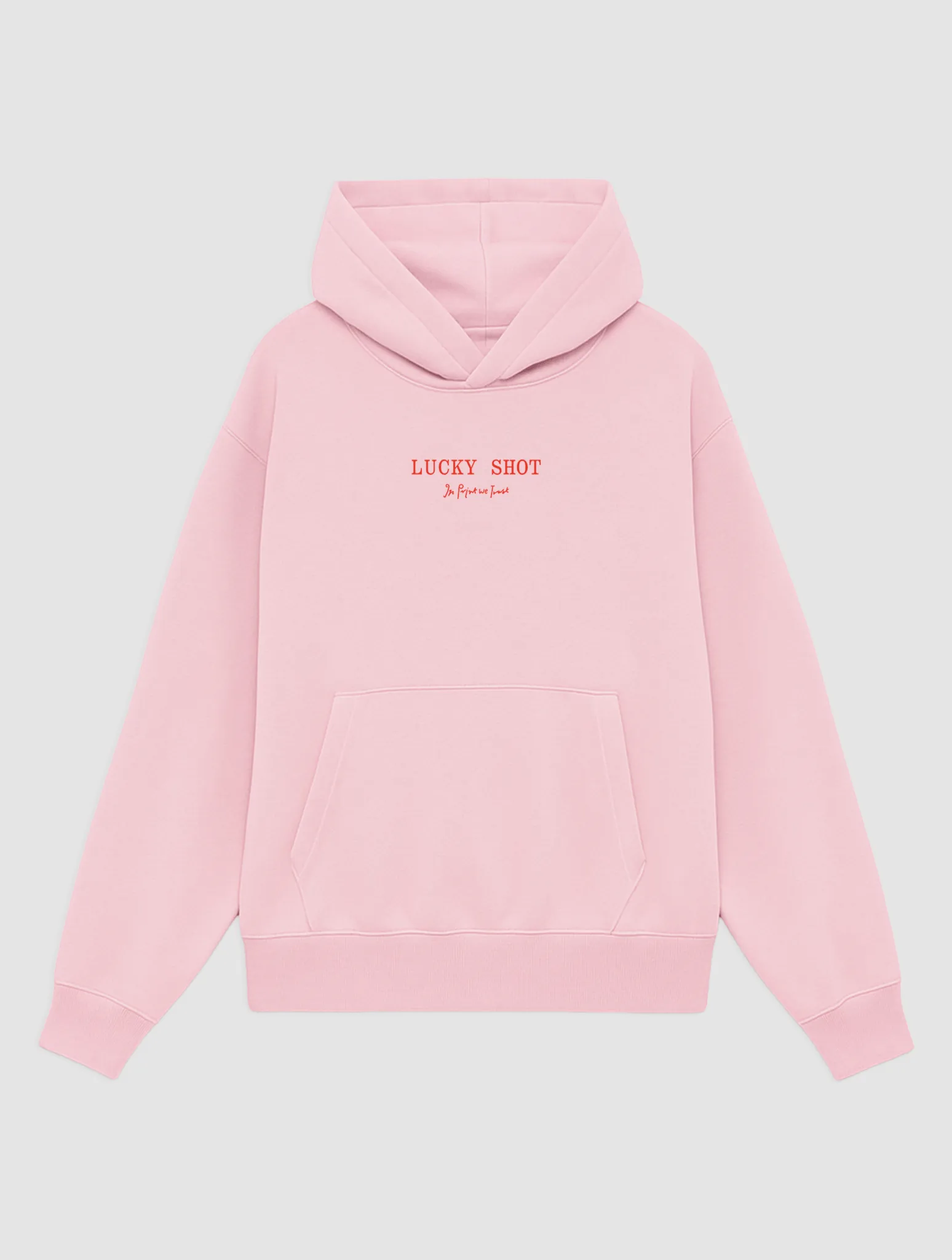 Denim product date night charm lucky shot pink hoodie