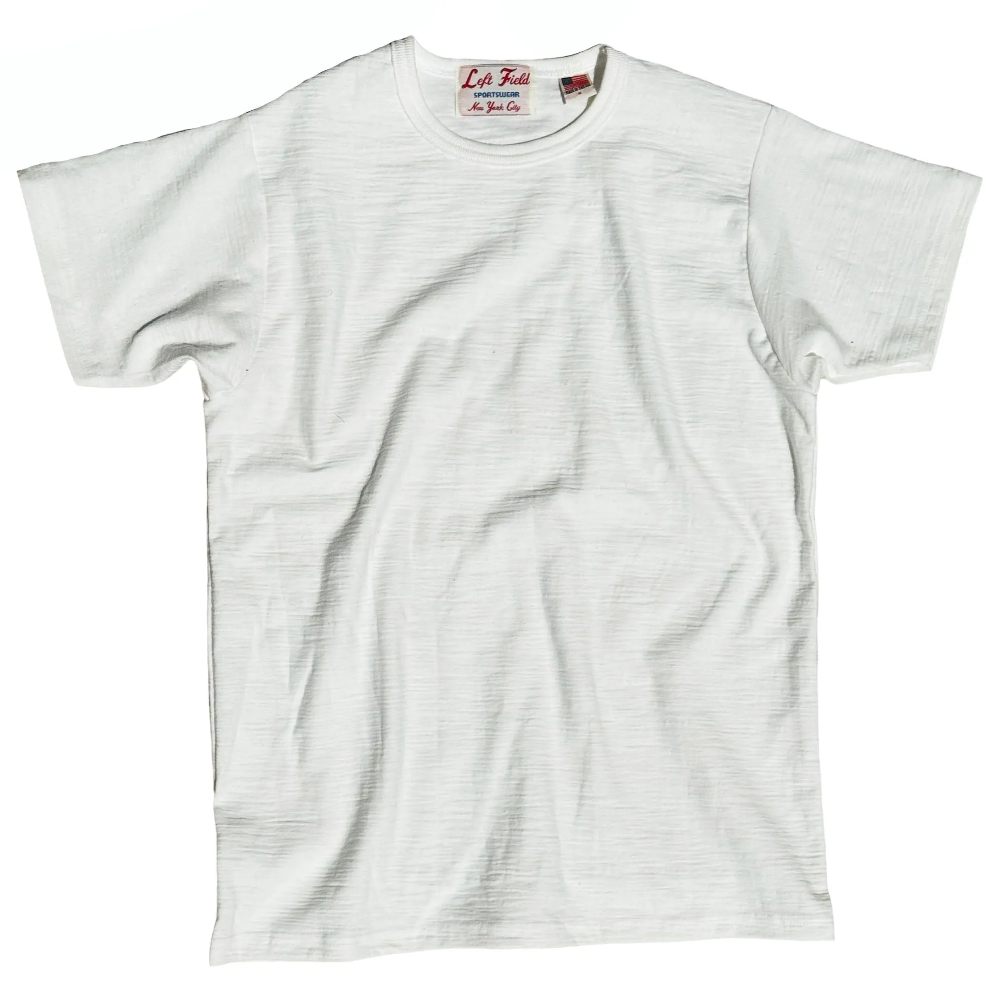 Casual Blouse White super slub heavyweight Wakayama knit Tee