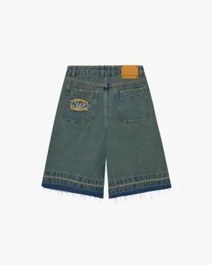 Old Baggy Denim Shorts Indigo Everyday Loose Music Event