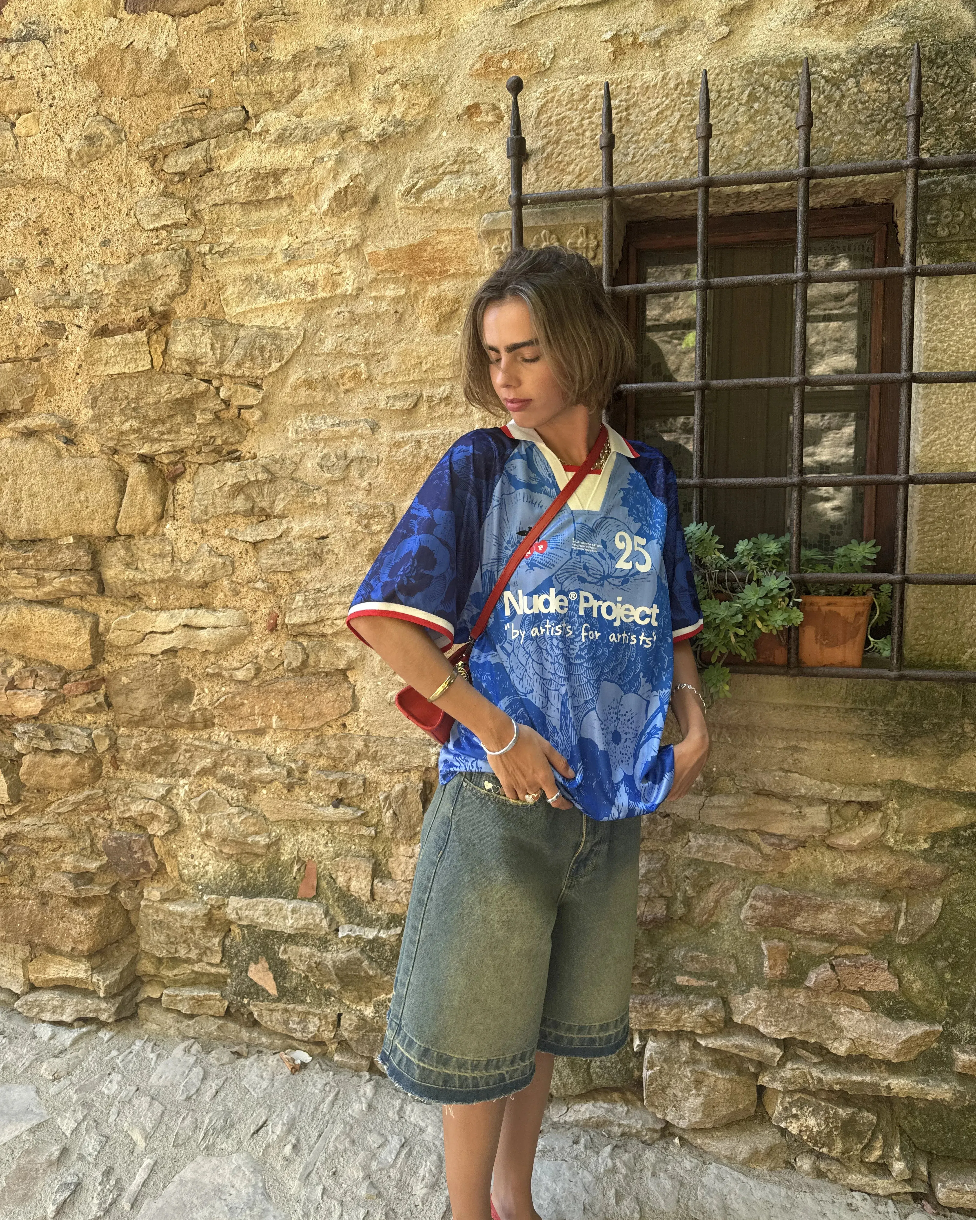 Cool Fit Old Baggy Denim Shorts Indigo