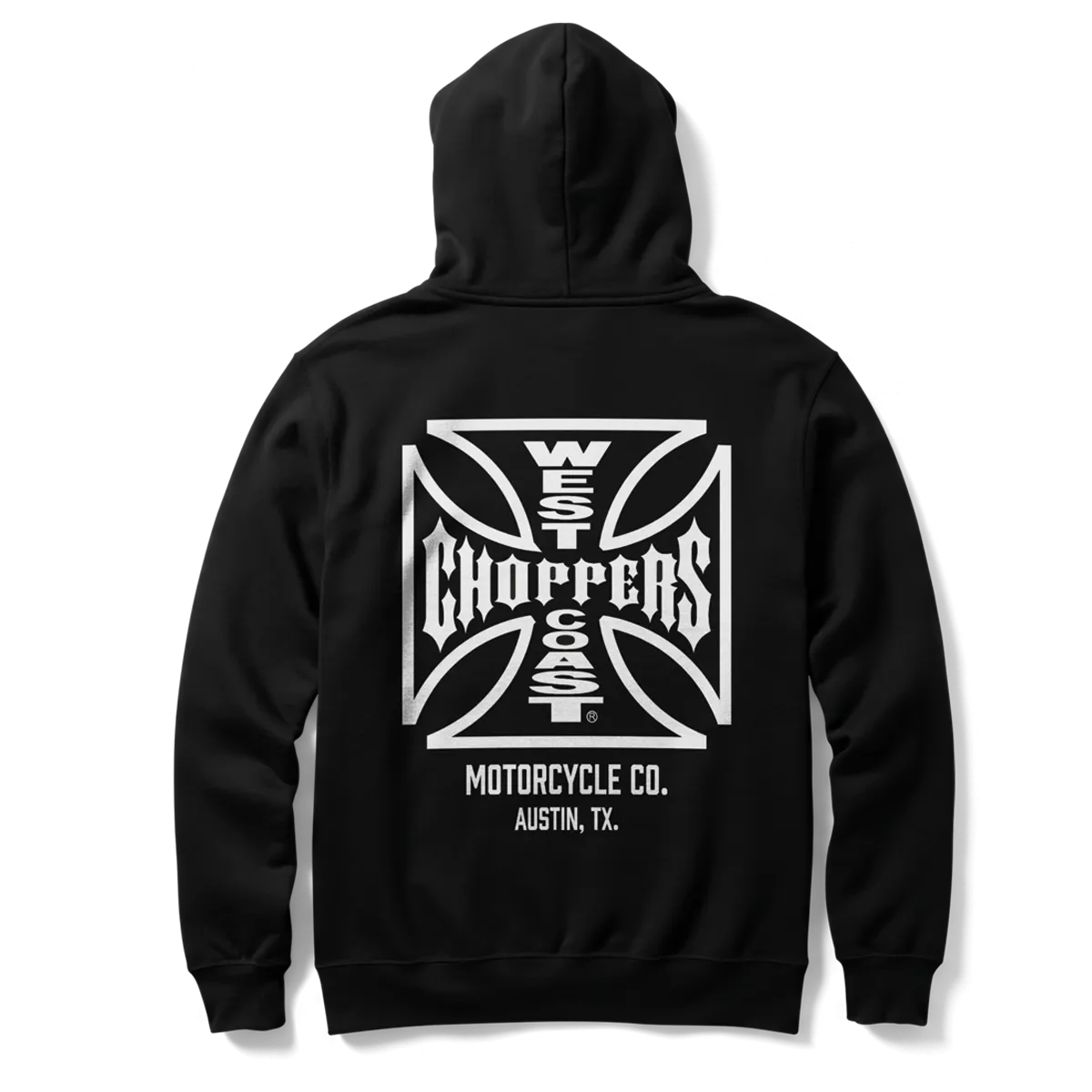 WCC ATX CROSS HOODY - BLACK/WHITE Easy Layering
