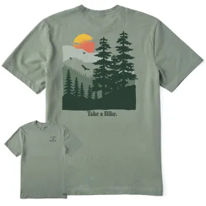 Men's Take a Hike Mountains Short Sleeve Crusher-LITE Tee Sustainable Dye Process Subtle Details