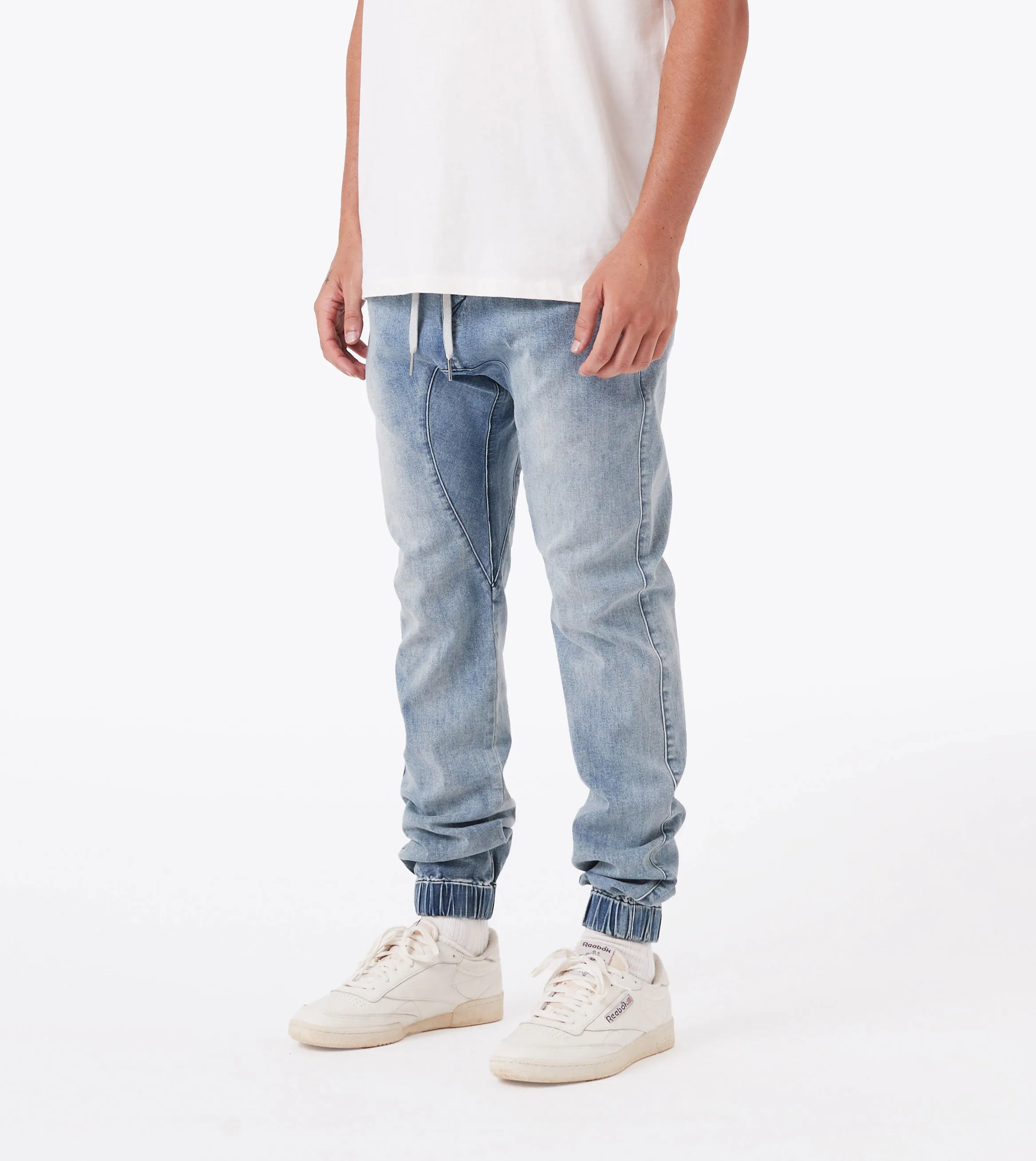 Sureshot Denim Jogger Dk Blue Relaxed Vibe Comfy Movement Fit