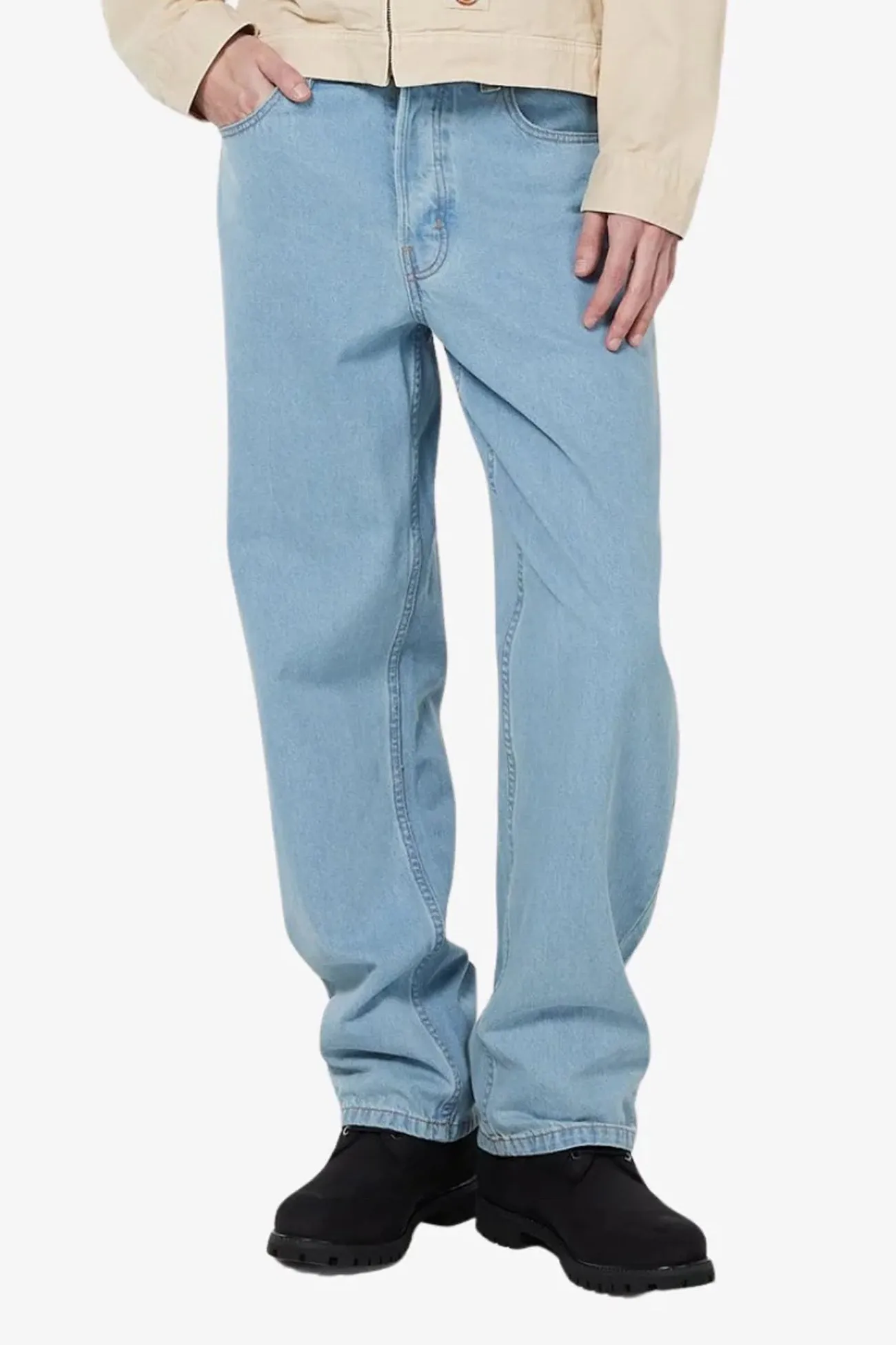 Universal Fit Design Thomasville Denim Jean Vintage Aged Blue