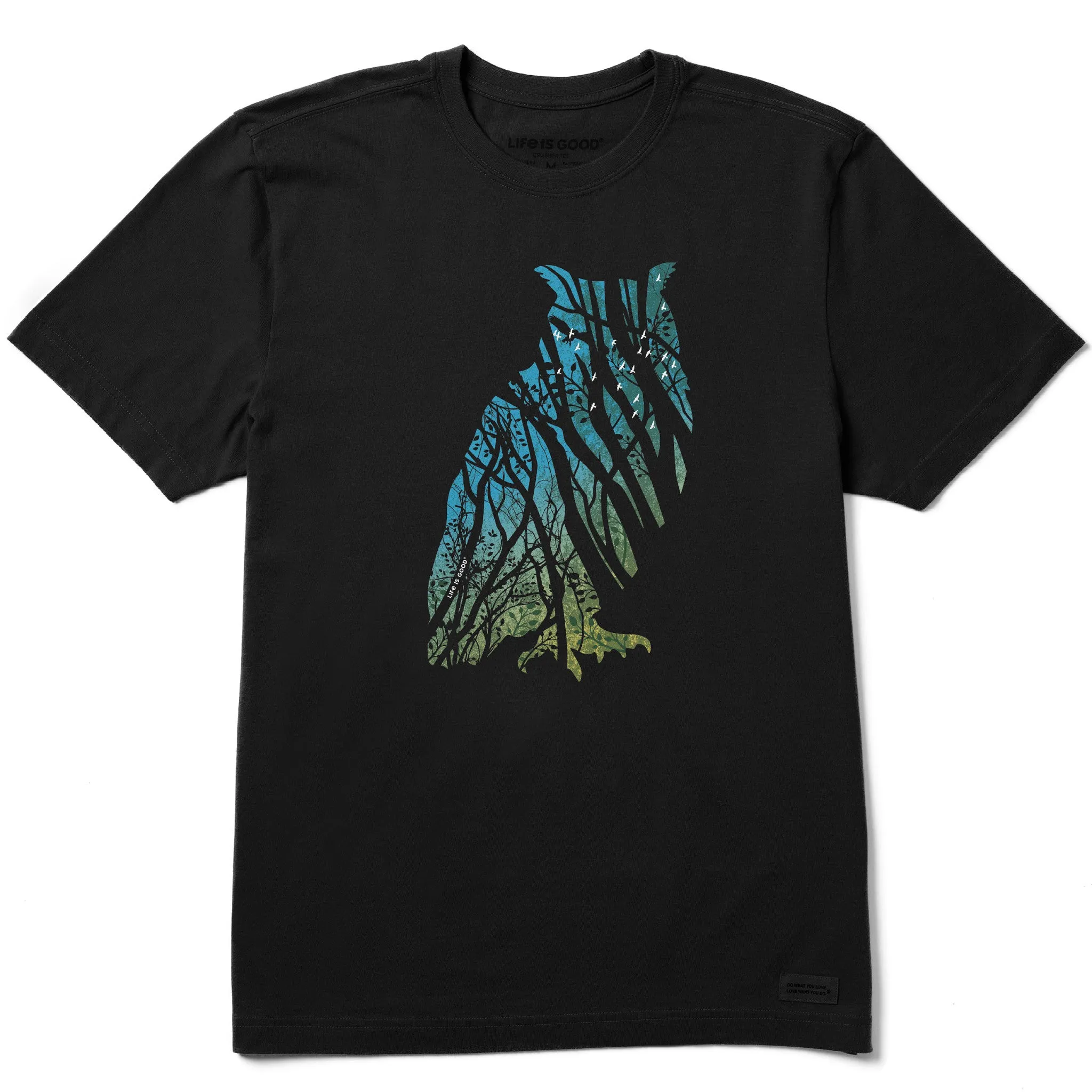 Men's Scenic Owl Short Sleeve Crusher Tee Ultra Soft Finish