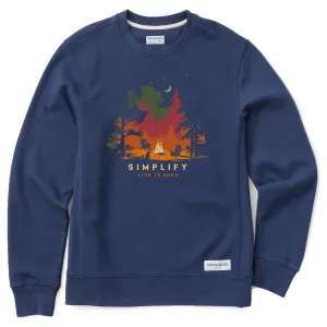 Urban Edge Men's Simplify Campfire Simply True Fleece Crew
