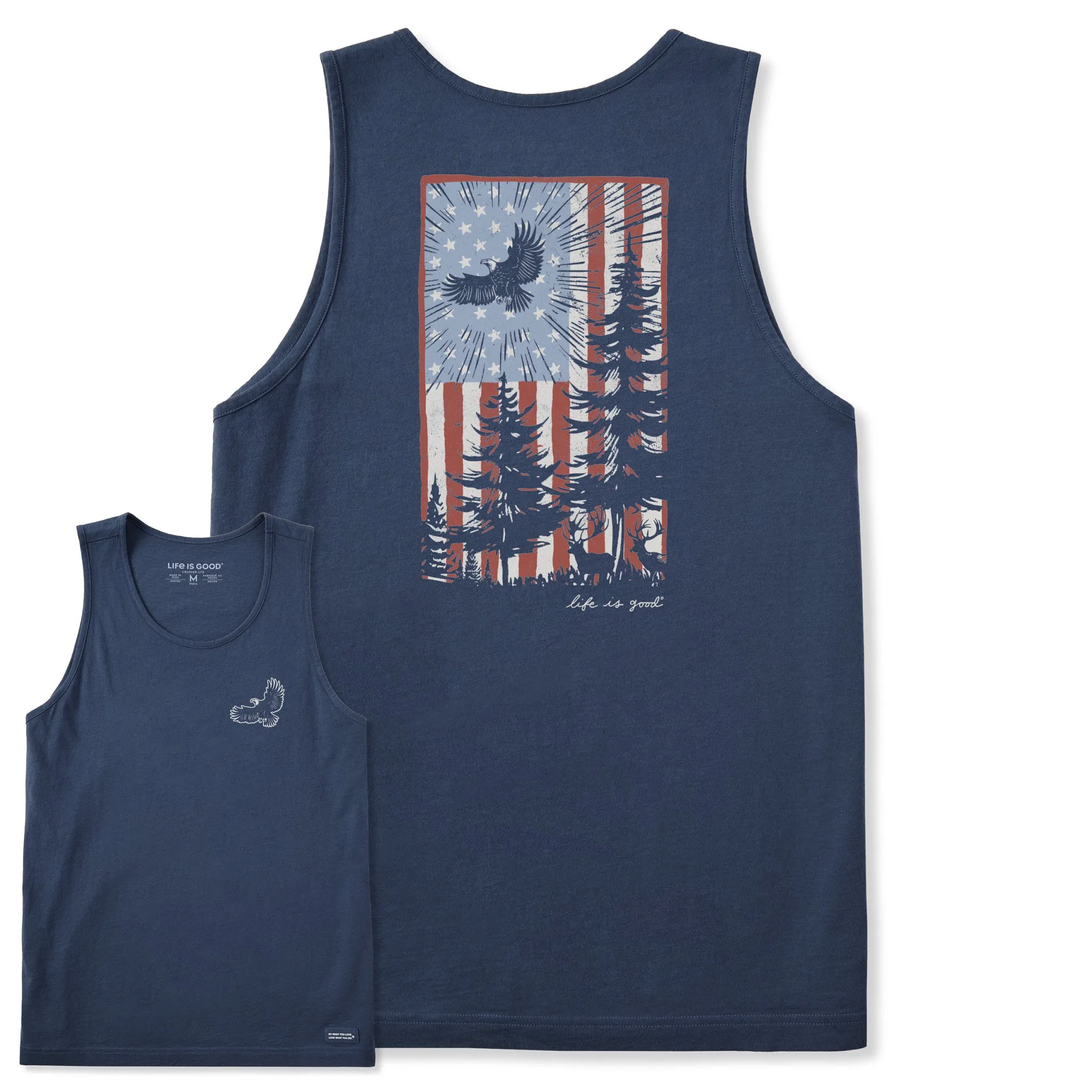 Men's Pine Tree Flag Crusher-LITE Tank Relaxing Day