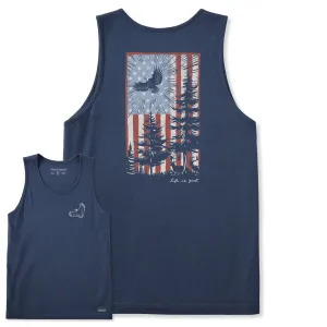 Sporty essentials Stretch Material Men's Pine Tree Flag Crusher-LITE Tank