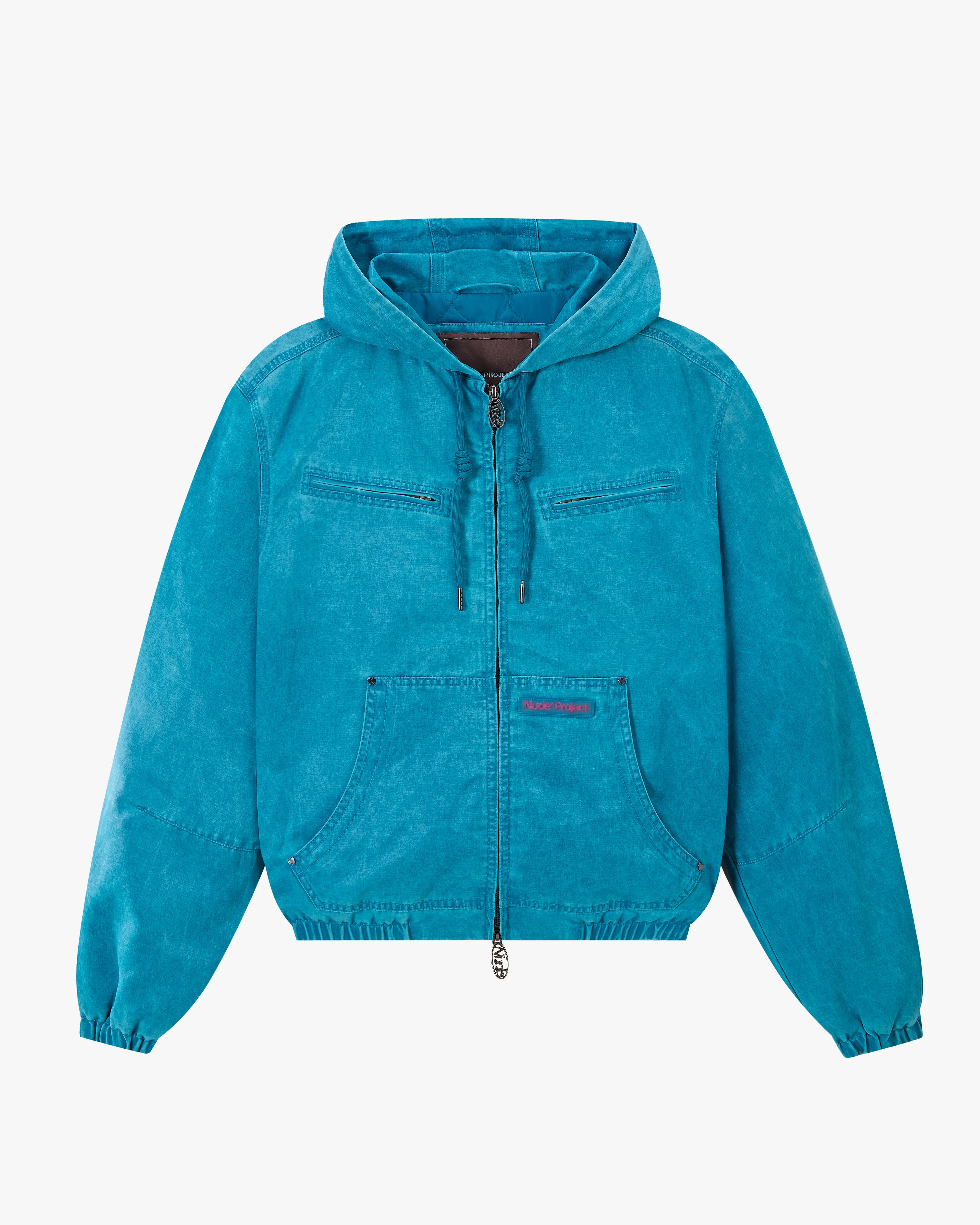 Anytime Outer Fit Comfy Worker Jacket Blue