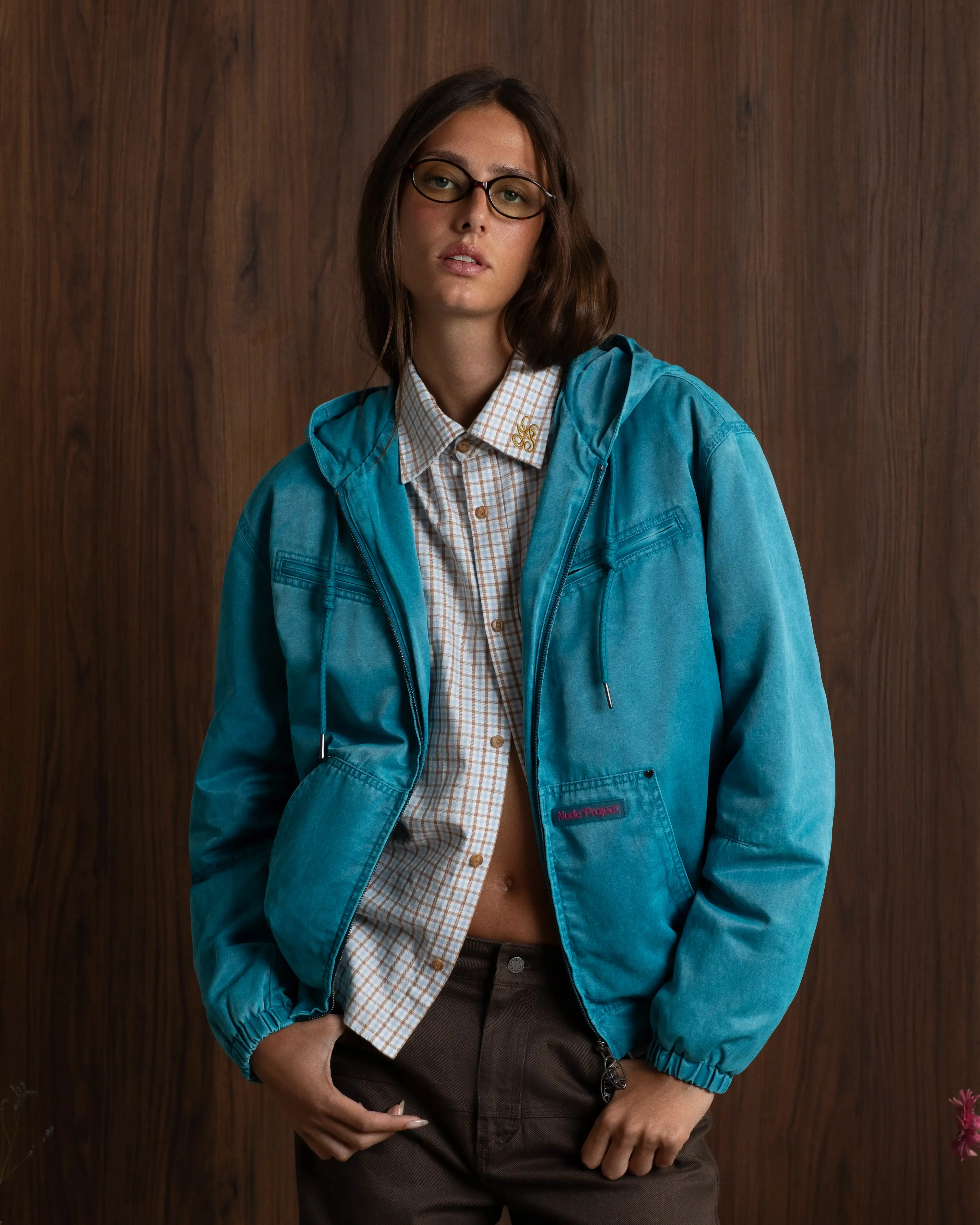 Touchscreen Compatible Cuffs Comfy Worker Jacket Blue