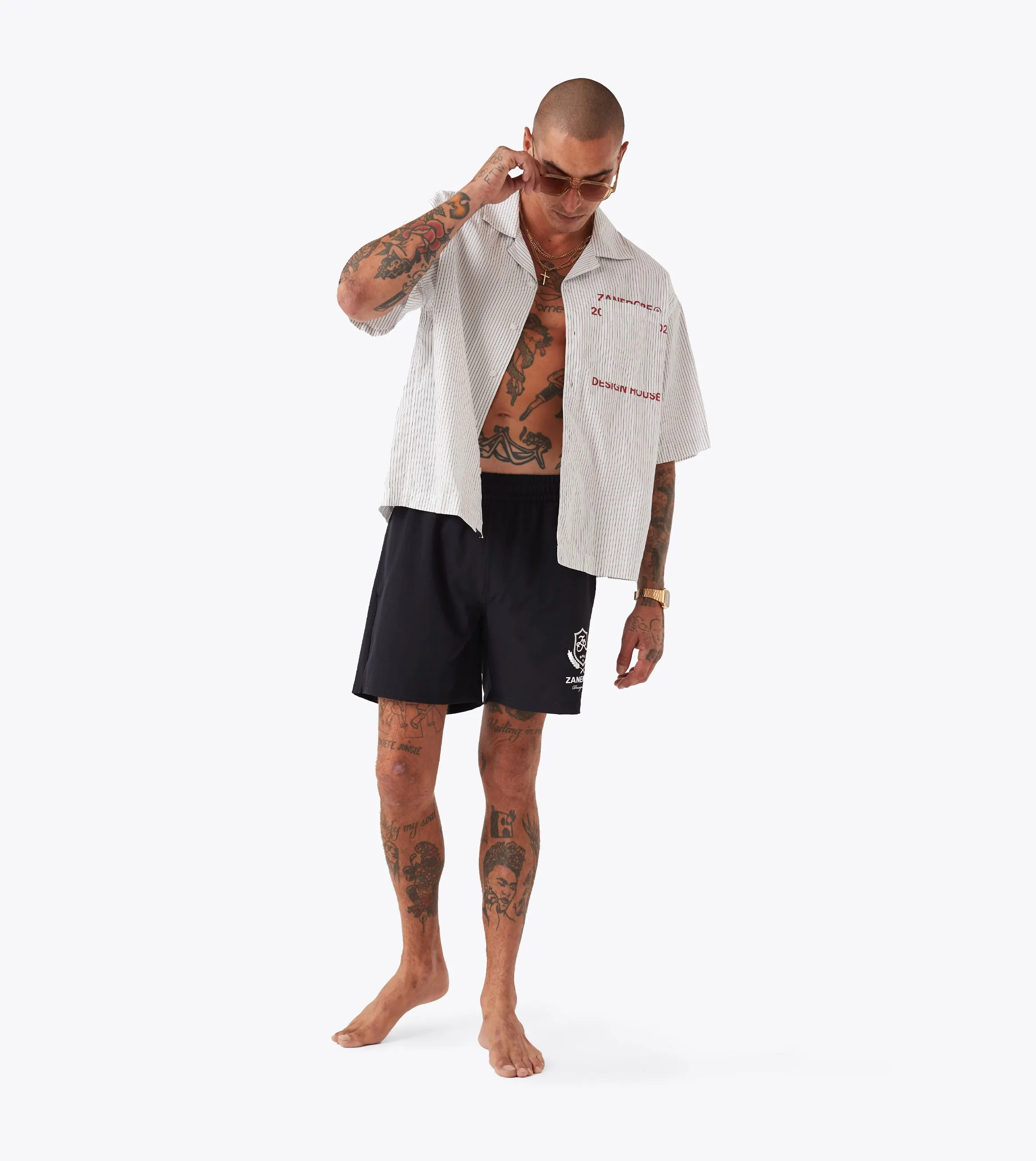 Crest Balmoral Beach Short Black Versatile Fit Chill Flex