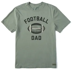 Men's Football Loving Dad Short Sleeve Tee Quick Drying Midweight Knit