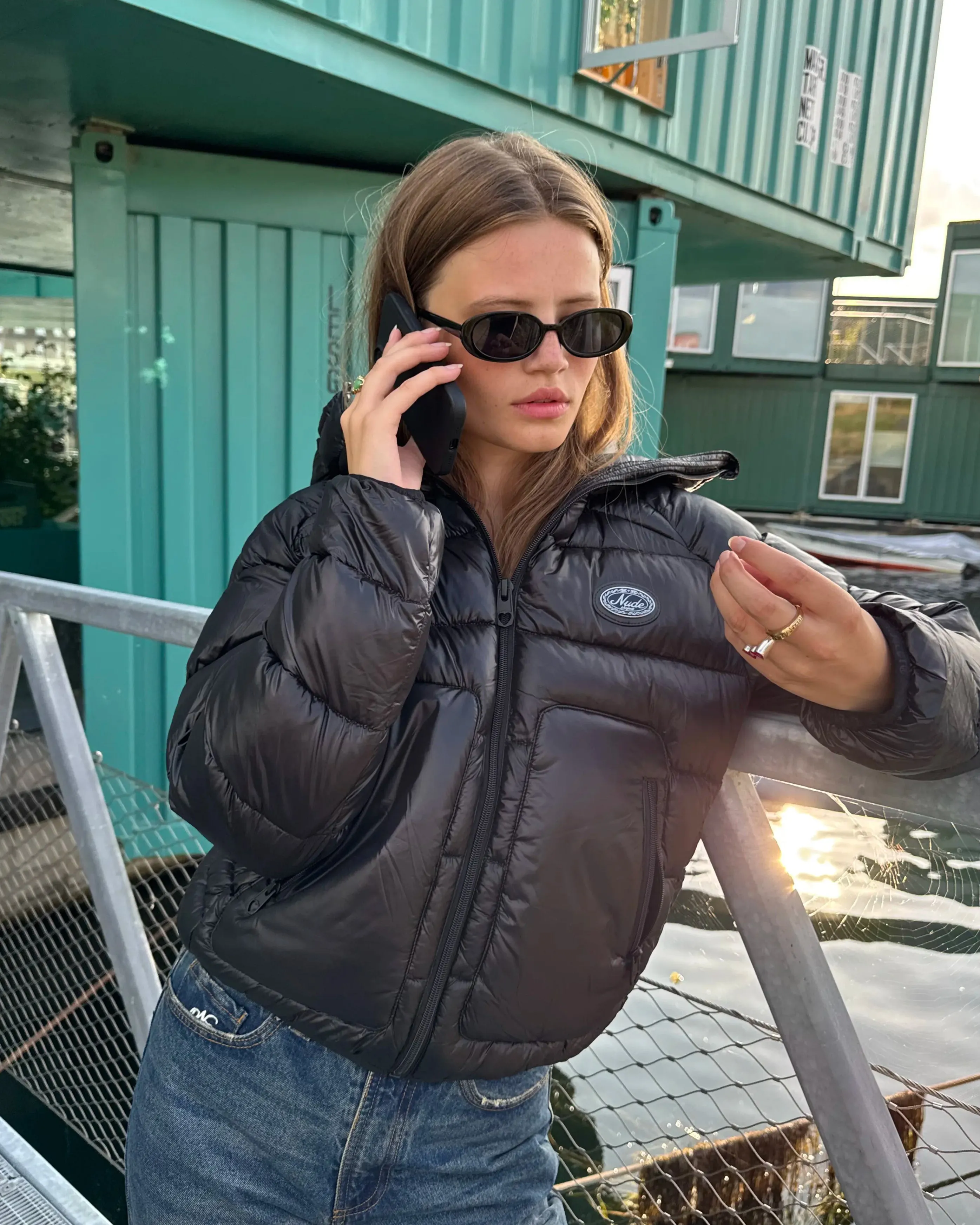 Iconic Puffer Jacket Black Thermal Core Technology Reversible Layer