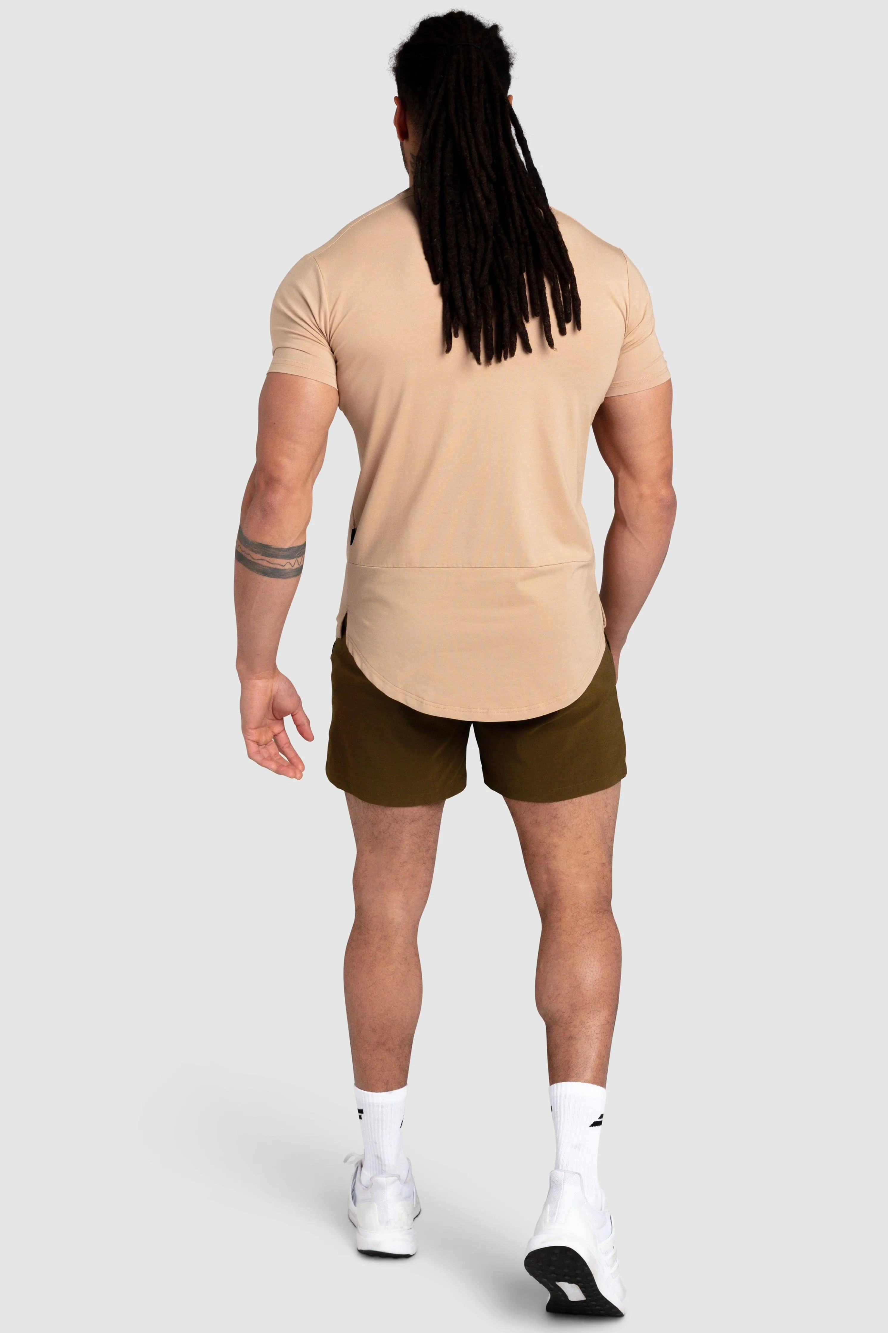 DYVN Drop Tee 'Prime' - Beige Effortless Layer