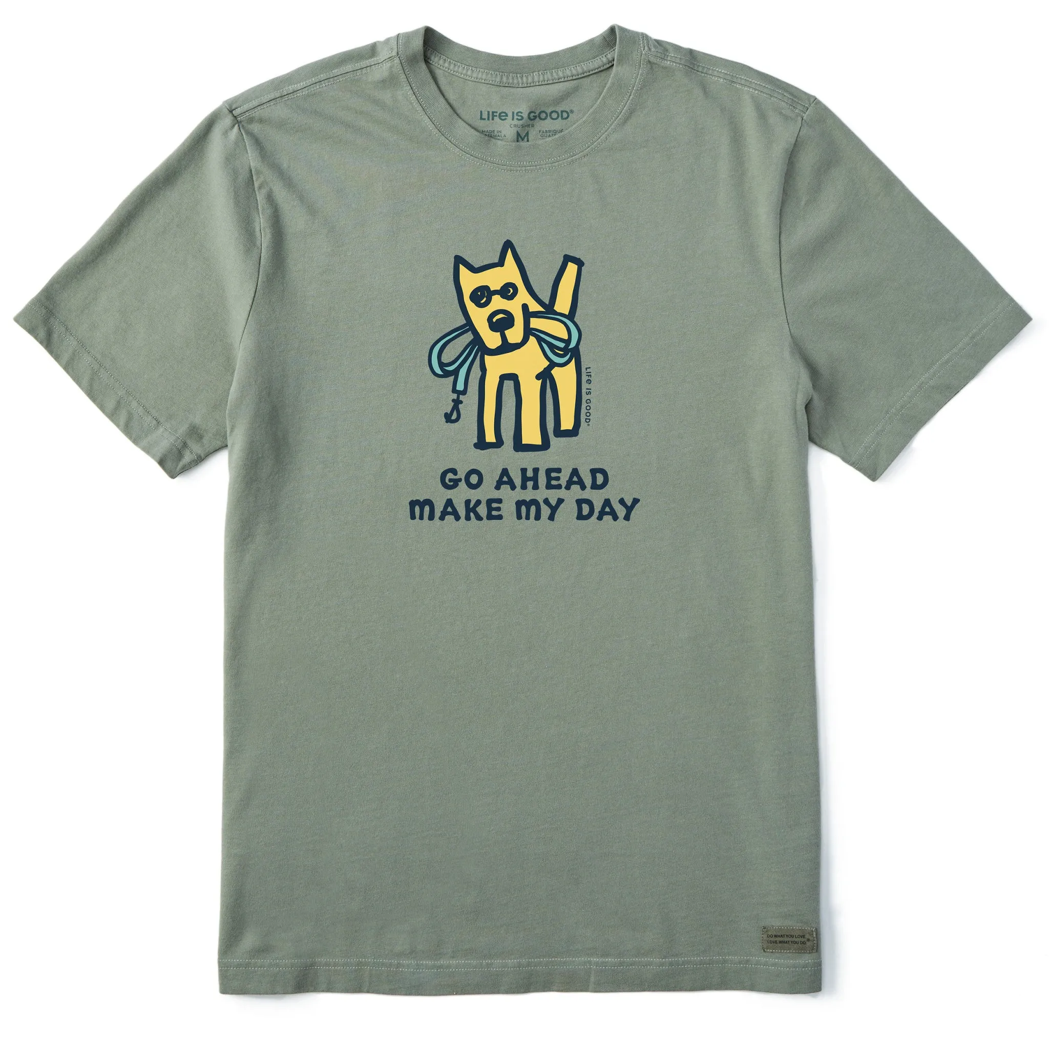 Men's Go Ahead Make My Day Short Sleeve Tee Active Wearable loose but not baggy