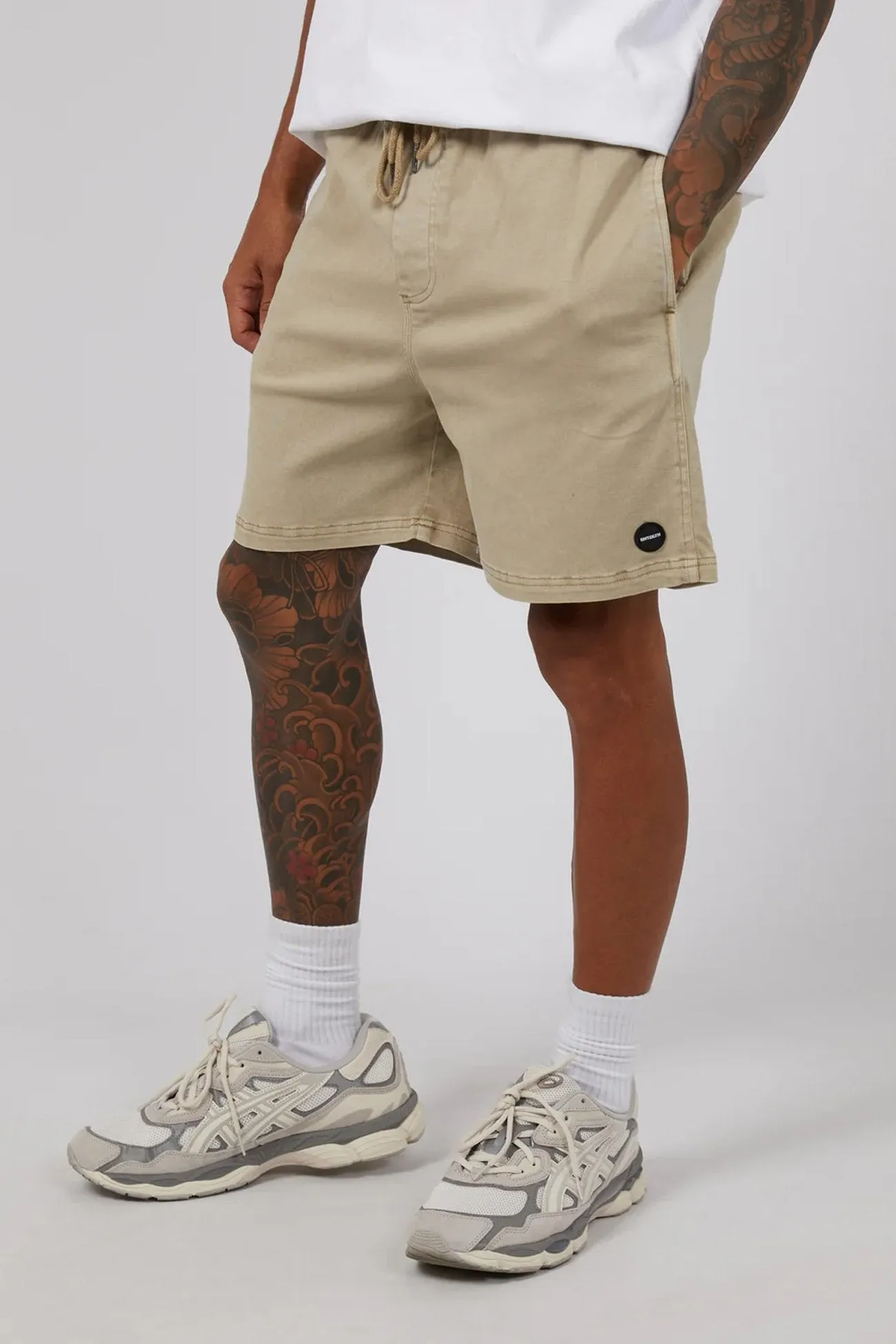 17" Twill Jogger Sand Light Fit