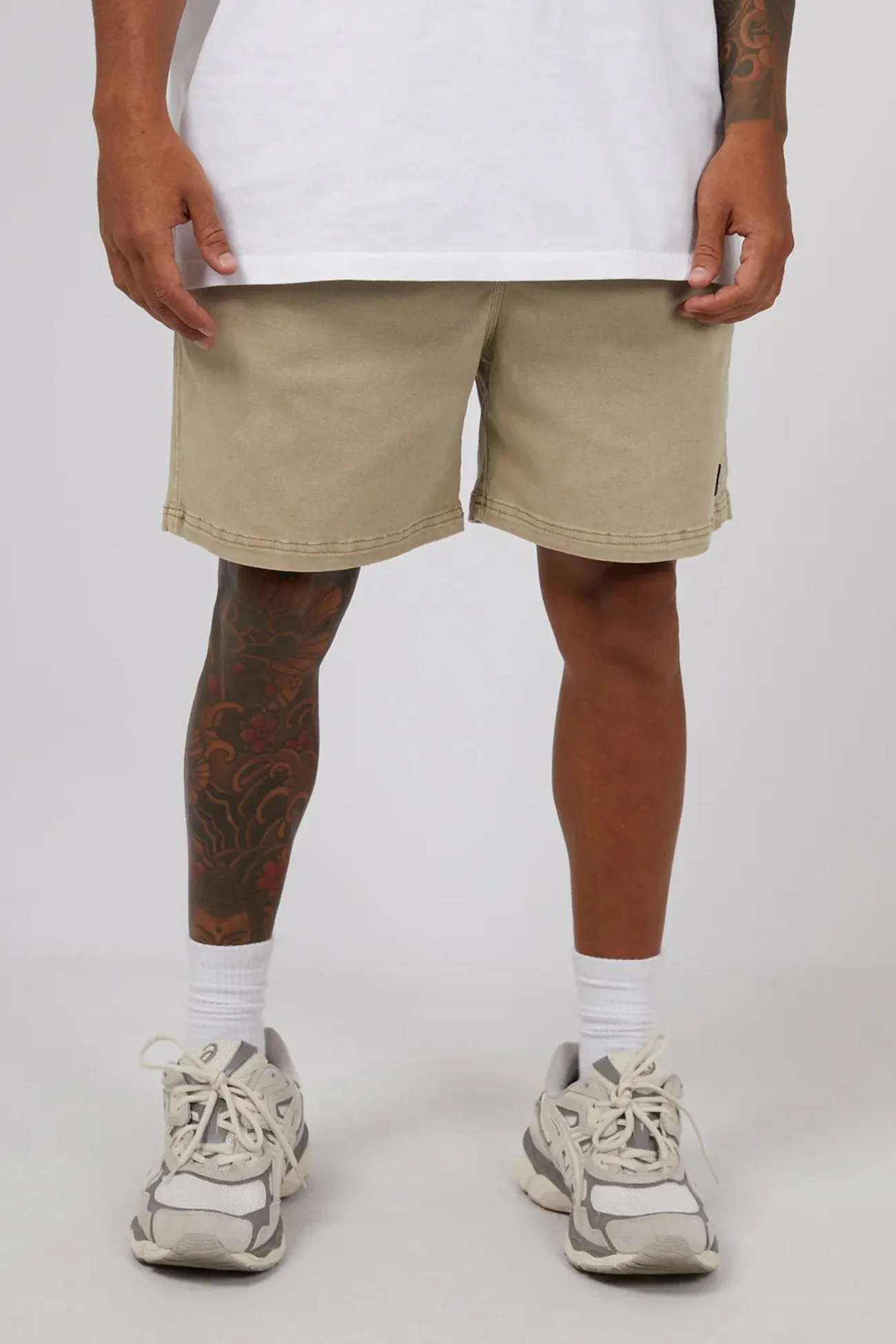 17" Twill Jogger Sand Wool blend Seam Free Construction