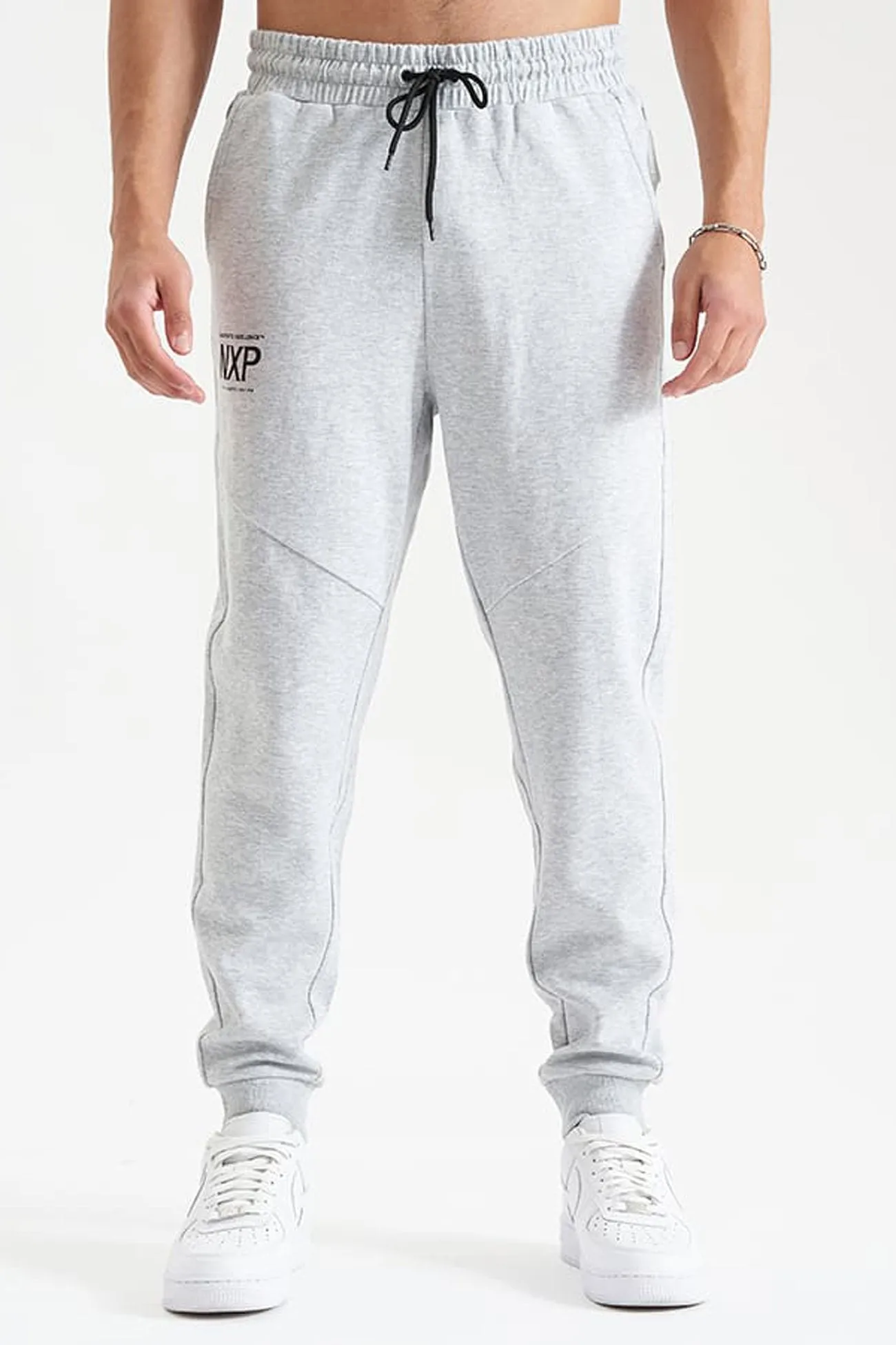Gambit Slim Trackpant Grey Marle Sporty Look