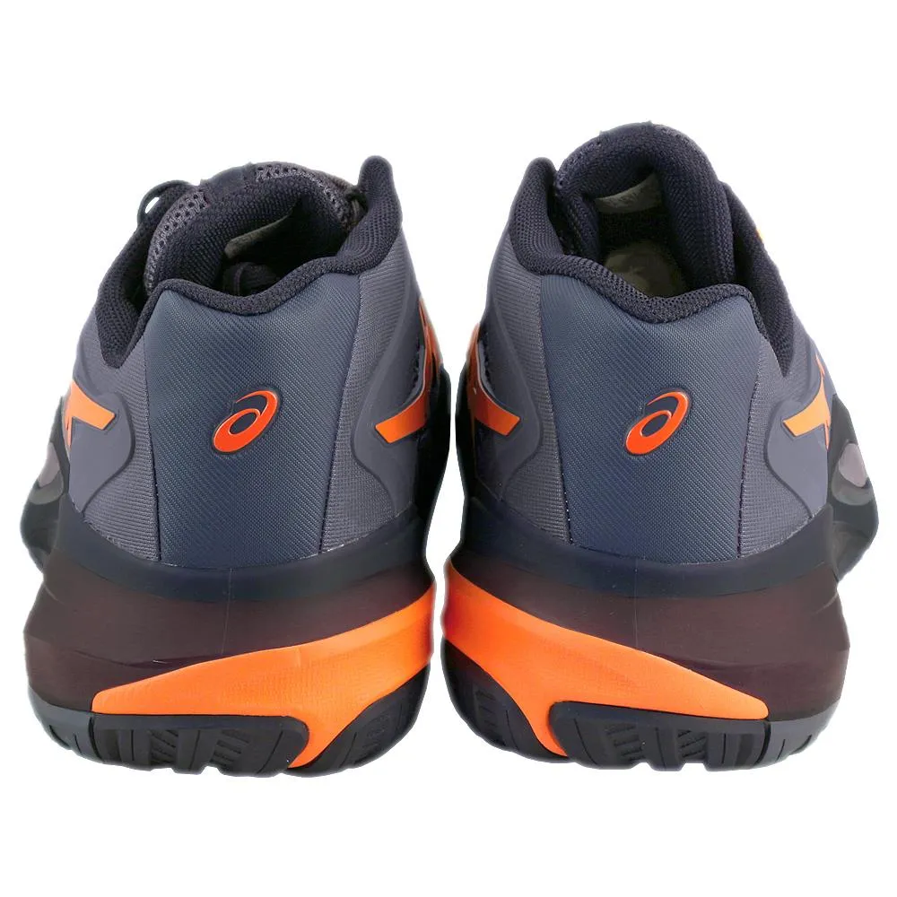 Good Grip Asics Men's Gel-Resolution X - 2E Width - Greyish Purple/Nova Orange