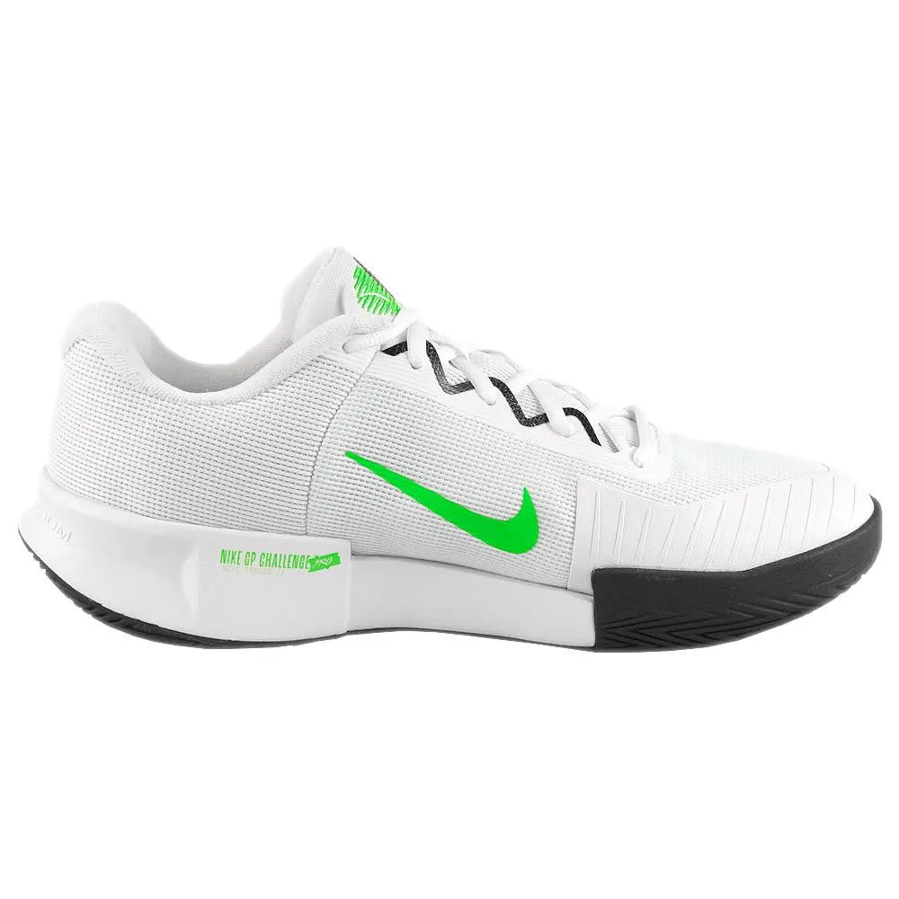 Cushioned Midsole Nike Men's Air Zoom GP Challenge Pro -  White/Poison Green