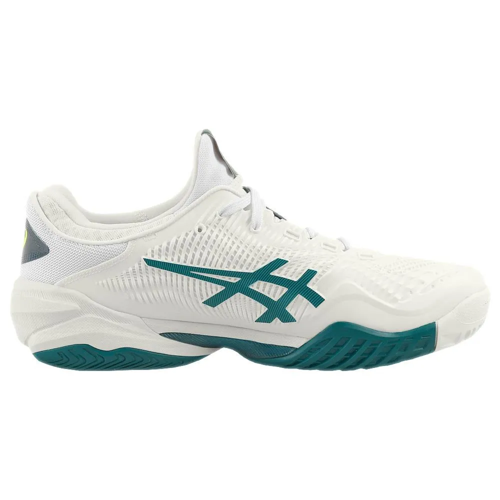Mesh Upper Asics Men's Court FF 3 - White/Gris Blue