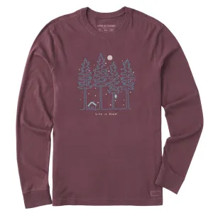 EnhancedDurabilityFinish Men's Snowy Woods Long Sleeve Crusher Tee